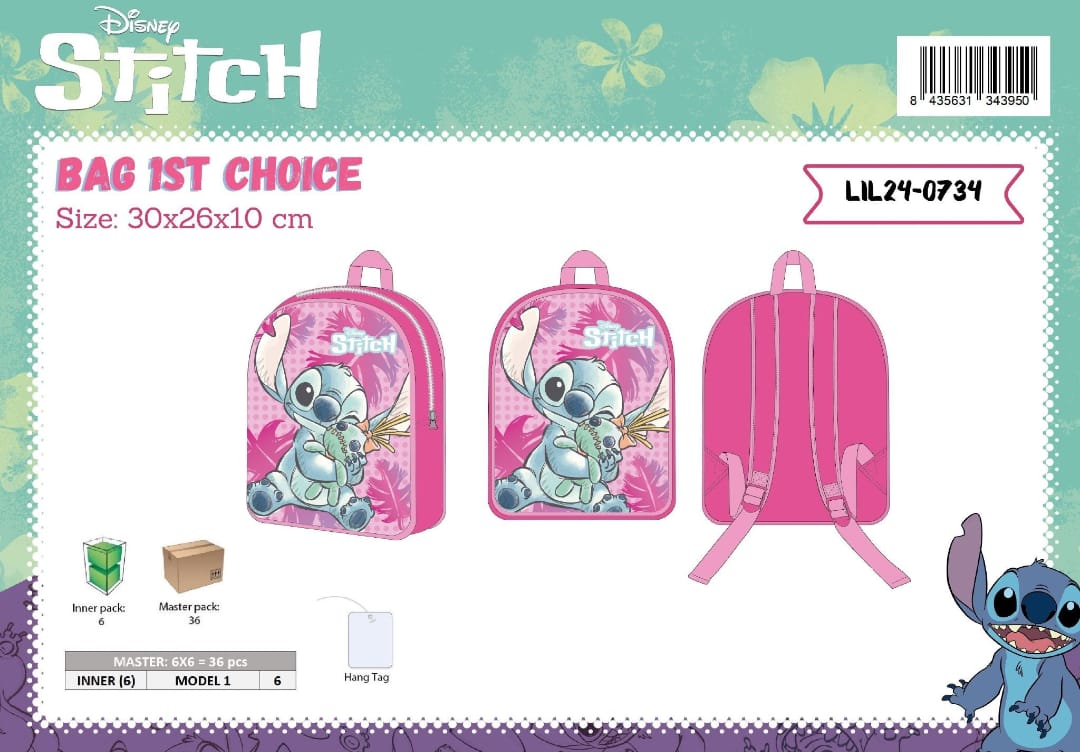 zainetto per asilo di stich per femminuccia